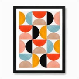 harmonious geometry of triangles 3 Art Print