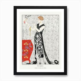 Fumée Robe Du Soir, De Beer (1921), George Barbier Art Print