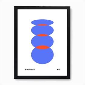 Geometric Bauhaus Poster 66 Art Print