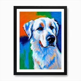 Great Pyrenees 2 Fauvist Style Dog Art Print