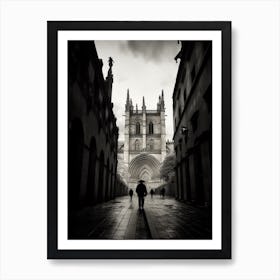 Salamanca, Spain, Black And White Analogue Photography 4 Art Print