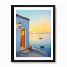 Sunset At The Beach Art Print