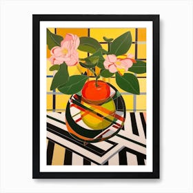 Apple Flower Still Life  3 Abstract Expressionist Art Print