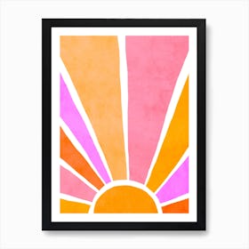Bright Rainbow Sunrise Art Print
