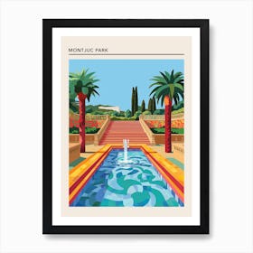 Montjuc Park Barcelona 3 Art Print