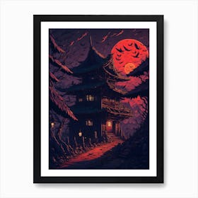 Japanese Village (5) Art Print