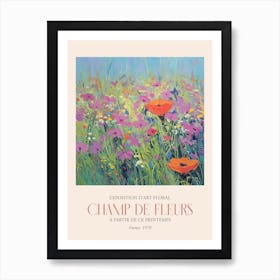 Champ De Fleurs, Floral Art Exhibition 08 Art Print