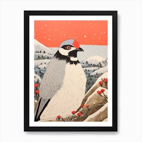 Bird Illustration Pigeon 4 Art Print