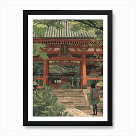 In The Garden Ninna Ji Temple Japan 1 Art Print