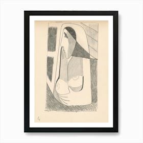 Woman At The Window, Mikuláš Galanda Art Print