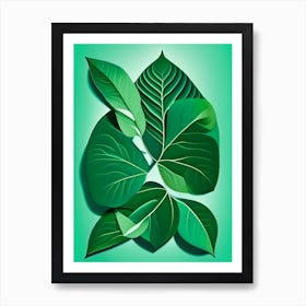 Spearmint Leaf Vibrant Inspired 3 Art Print