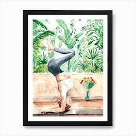 Yoga Pose Print Art Print