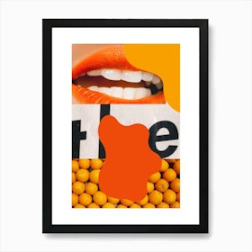 Oranges And Lips Art Print