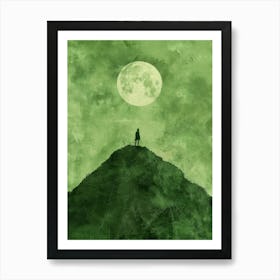 Person On A Hill Art Print