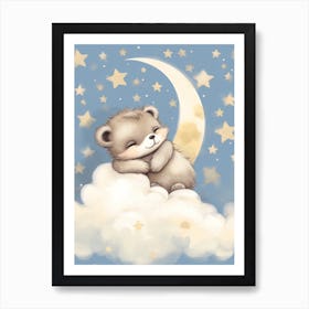Sleeping Baby Raccoon 1 Art Print
