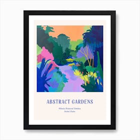 Colourful Gardens Atlanta Botanical Garden Usa 2 Blue Poster Art Print