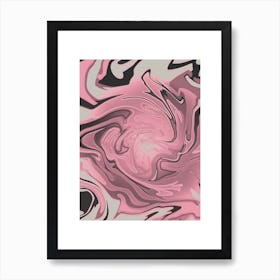 Pink Swirl Art Print