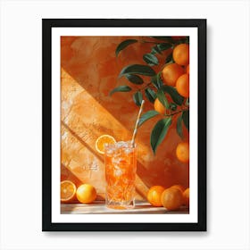 Oranges On The Wall Art Print