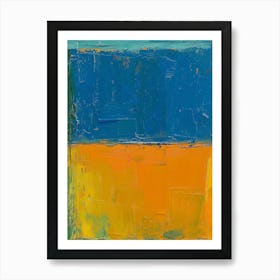 'Blue And Yellow' 5 Art Print