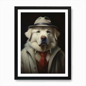 Gangster Dog Great Pyrenees 3 Art Print