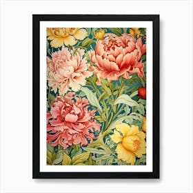 Wallpaper Floral Pattern 10 Art Print