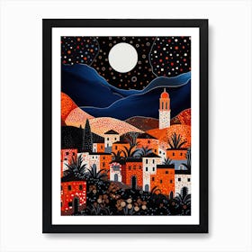 Palermo, Italy, Illustration In The Style Of Pop Art 2 Art Print