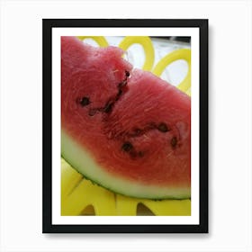 Tasty Red Melon 😋😊😘 Art Print