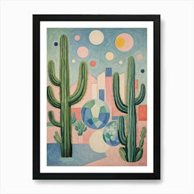 Cactus Party no1 Art Print