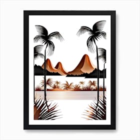 Landscape With Palm Trees 1 Art Print