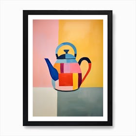 Matisse Inspired Cubism Teapot Kitchen Poster Art Print