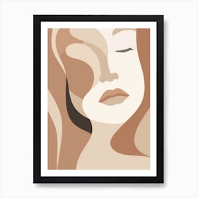 Abstract Portrait Of A Woman 15 Art Print