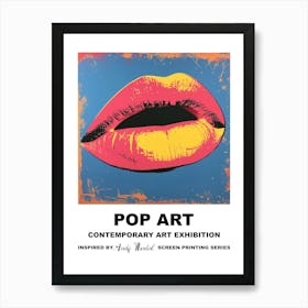 Poster Lips Pop Art 1 Art Print