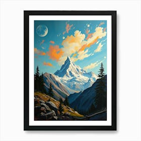 Mountain In The Sky 1 Art Print