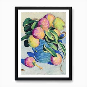 Lychee Vintage Sketch Fruit Art Print