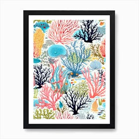 Great Barrier Reef In Australia, Inspired Travel Pattern 2 Affiche