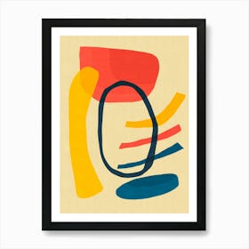 Expressive abstract art 2 Art Print