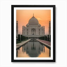 Taj Mahal At Sunset 1 Art Print