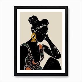 Afro Puffs Art Print