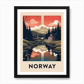 Vintage Travel Poster Norway 8 Art Print