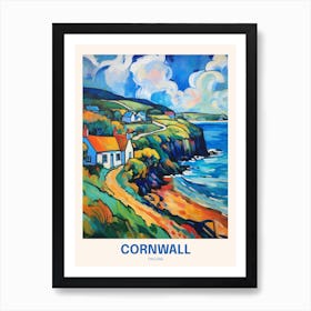 Cornwall England 14 Uk Travel Poster Art Print