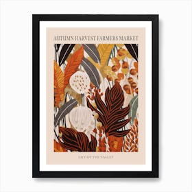 Fall Botanicals Lily Of The Valley 3 Poster Art Print