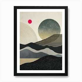 'Abstract Sunrise' Art Print