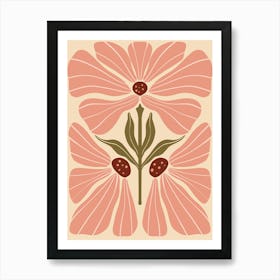 Pink Flowers 4 Art Print