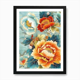 Chinese Flower Painting 115 Art Print