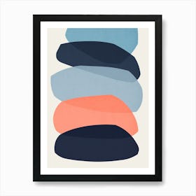 Colorful abstract shapes 48 Art Print