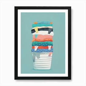 Stack Of Clothes 6 Art Print