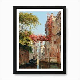 Venice Canals Scenic Painting Art Print