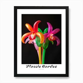 Bright Inflatable Flowers Poster Monkey Orchid 3 Art Print