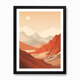 Gr20 France Hiking Trail Landscape Art Print