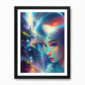 Fantasy Princess Of The Castle Art Print